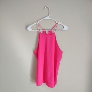 Paper Crane Hot Pink Sleeveless Top Size Medium